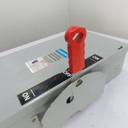 Siemens DTNF322 60A 3-Pole Double Throw Safety Disconnect Switch 240VAC 250VDC