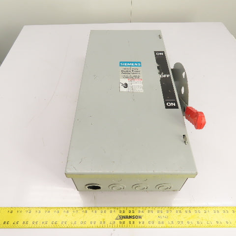 Siemens DTNF322 60A 3-Pole Double Throw Safety Disconnect Switch 240VAC 250VDC