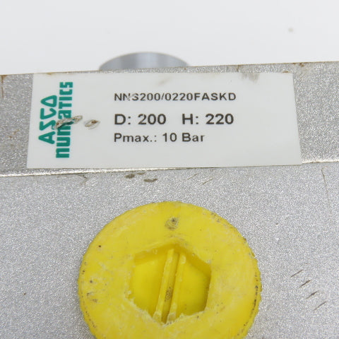 ASCO Numatics NNS200/0220FASKD 200mm Bore 220mm Stroke Tie Rod Air Cylinder