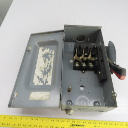 Square D 60A 3-Pole Non-Fusible Safety Disconnect Switch 600V