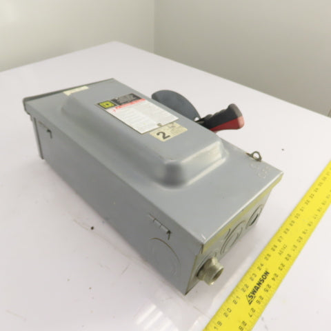 Square D 60A 3-Pole Non-Fusible Safety Disconnect Switch 600V