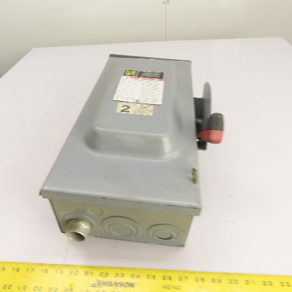 Square D 60A 3-Pole Non-Fusible Safety Disconnect Switch 600V