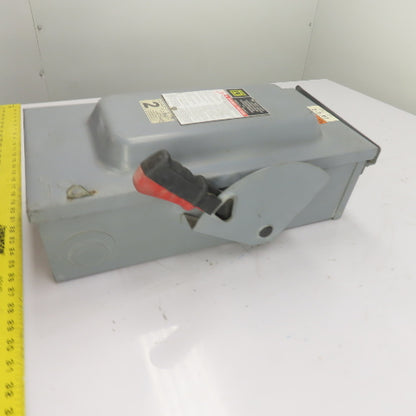 Square D 60A 3-Pole Non-Fusible Safety Disconnect Switch 600V