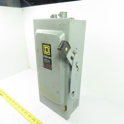 Square D D322N 60A 3-Pole Fusible Safety Disconnect Switch 240VAC