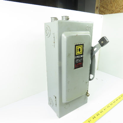 Square D D322N 60A 3-Pole Fusible Safety Disconnect Switch 240VAC