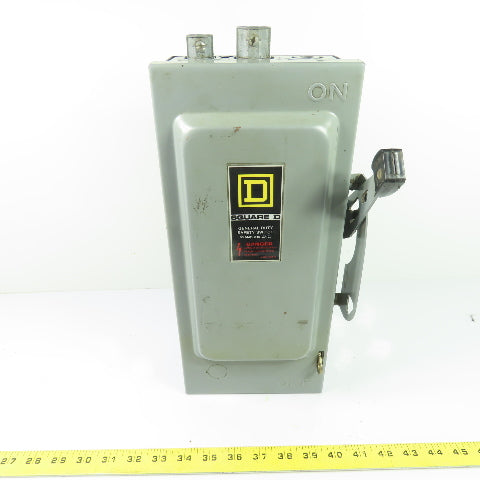 Square D D322N 60A 3-Pole Fusible Safety Disconnect Switch 240VAC