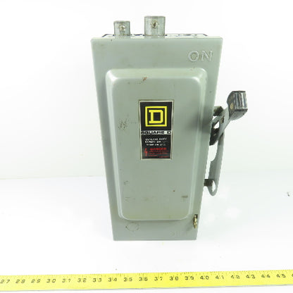 Square D D322N 60A 3-Pole Fusible Safety Disconnect Switch 240VAC