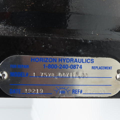 Parker 1.75X8.00X17.00 8" Bore 17" Stroke Double Acting Tie Rod Air Cylinder