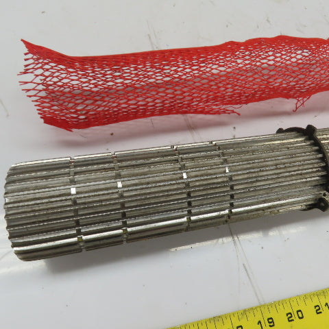 Extruder Screw Splined Drive Shaft 21-1/2" OAL 65mm OD 30 Tooth