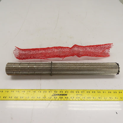 Extruder Screw Splined Drive Shaft 21-1/2" OAL 65mm OD 30 Tooth