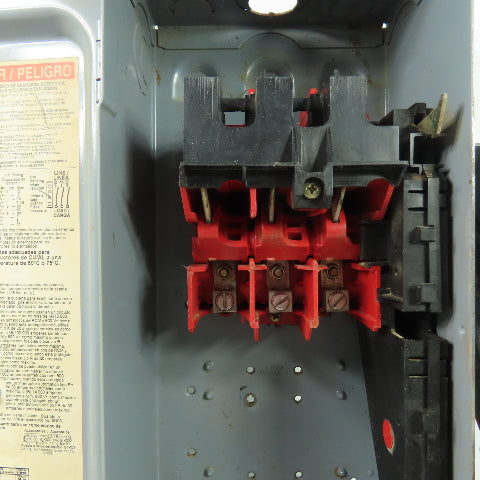 Square D HU361 30A Non Fusible Heavy Duty Safety Disconnect Switch 600VAC
