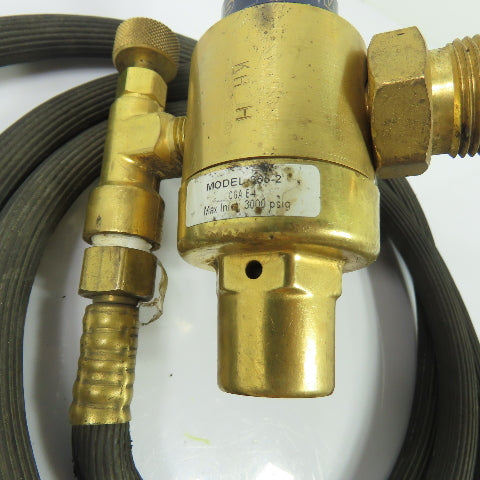 Harris 355-2 CO2 Gas Flowmeter Regulator 3000PSI Max Inlet