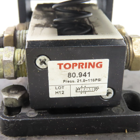 Topring 80.941 Pneumatic Foot Pedal Control Valve 21.8-116 PSI