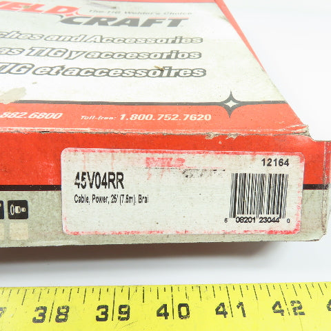 Weldcraft 45V04RR TIG Torch Braided Power Cable 25' 7.6m NEW