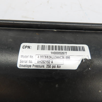 Parker 4.00CBB2ALU34AC36.000 4.00" Bore 36"Stroke Pneumatic Air Cylinder 250 psi
