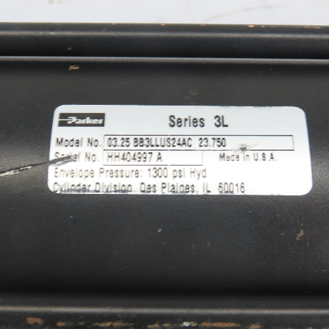 Parker 03.25 BB3LLUS24AC 23.750 3.25" Bore23.75" Stroke Hydraulic Cylndr 1300PSI