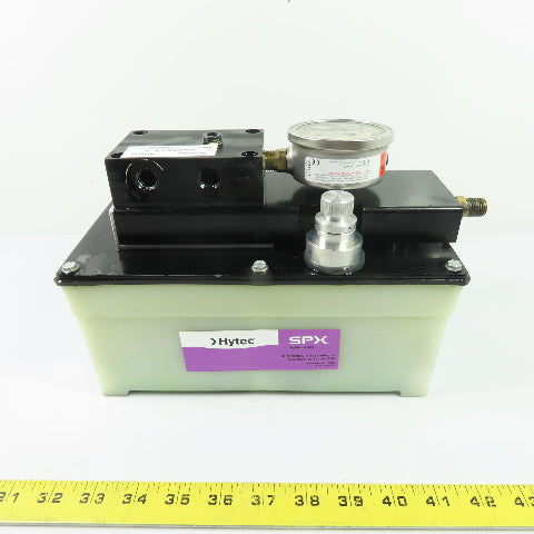 SPX Hytec Model G Pneumatic Hydraulic Pump 4475PSI W/9614 Manifold