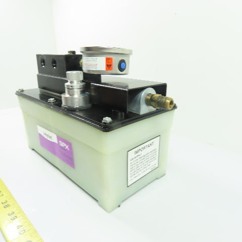 SPX Hytec Model G Pneumatic Hydraulic Pump 4475PSI W/9614 Manifold
