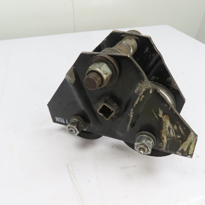 1 Ton 2000LB Push Ball Bearing Hoist Trolley 3" To 5" Flange