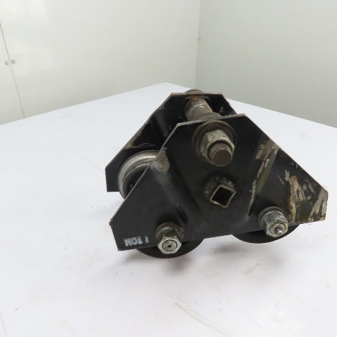 1 Ton 2000LB Push Ball Bearing Hoist Trolley 3" To 5" Flange