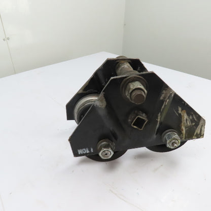 1 Ton 2000LB Push Ball Bearing Hoist Trolley 3" To 5" Flange