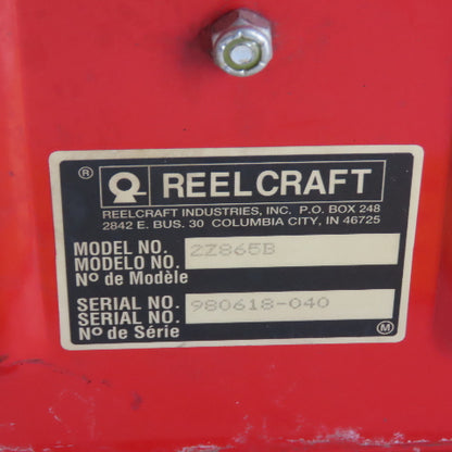 Reelcraft 2Z865B Spring Return Hose Reel 1/2" Hose