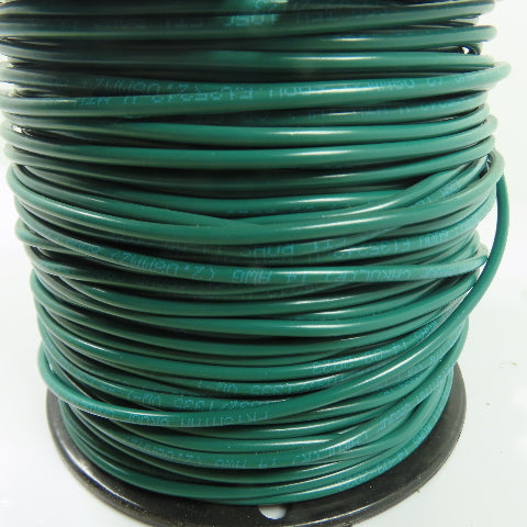 Carol 76812.R8.06 14 AWG 1 Cond Machine Tool Wire Green 600V MTW AWM Spool 500'