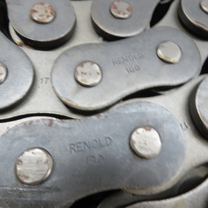 Renold 180-2 10FT Double Strand Riveted Roller Chain 180-2 2-1/4" Pitch 10' L