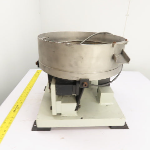 Stainless Steel Vibratory Parts Bowl Feeder 115V 1Ph 18" Dia. x 4" Deep