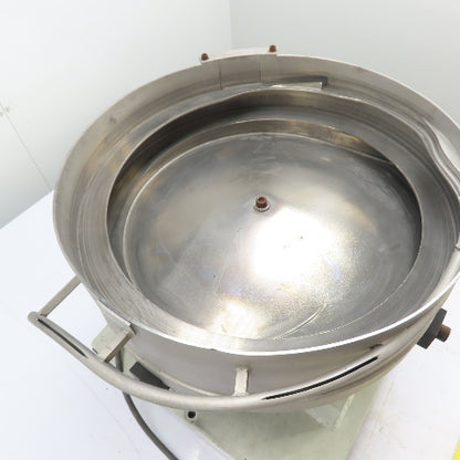 Stainless Steel Vibratory Parts Bowl Feeder 115V 1Ph 18" Dia. x 4" Deep