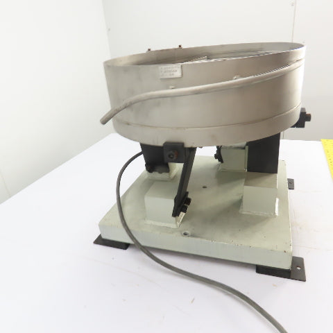 Stainless Steel Vibratory Parts Bowl Feeder 115V 1Ph 18" Dia. x 4" Deep