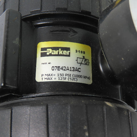 Parker 07E42A13AC Pneumatic Filter Regulator 150 PSI 3/4" NPT