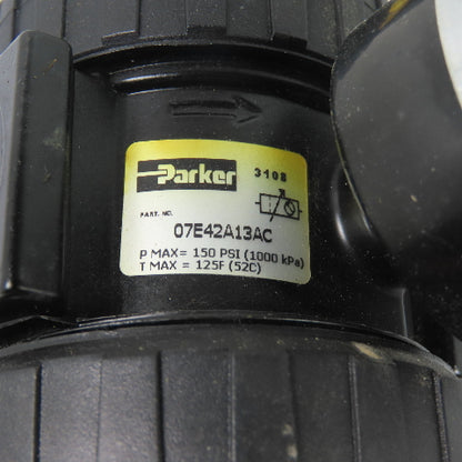 Parker 07E42A13AC Pneumatic Filter Regulator 150 PSI 3/4" NPT