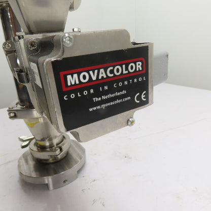Movacolor M-2222-3.0S SS304 Volumetric Feeder 8" Hopper Unit Assembly