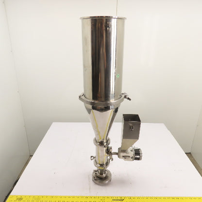 Movacolor M-2222-3.0S SS304 Volumetric Feeder 8" Hopper Unit Assembly