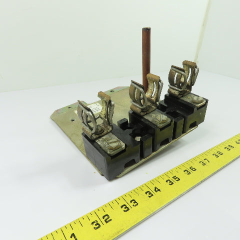 Allen-Bradley 1494F-C666 3-Pole Fuse Block Holder Ser A 600VAC 60A
