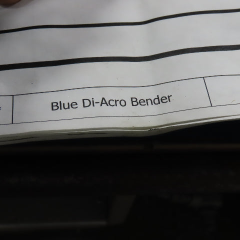 Di-Arco Horizontal Power Tubing Extrusion Bender 480V 3Hp Tested