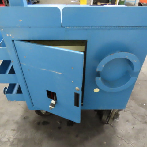 36" x 24" x 40" Tall Rolling Mobile Work Testing Station Cart W/ Storage