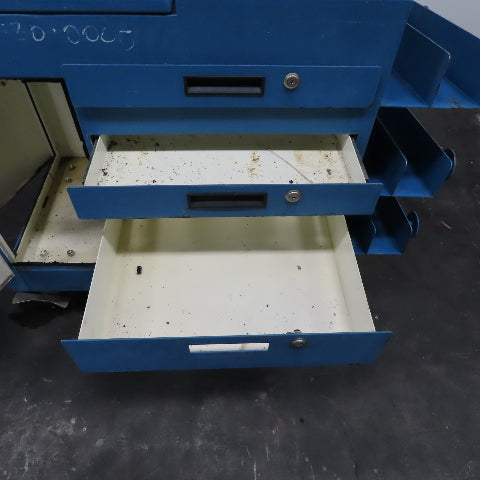 36" x 24" x 40" Tall Rolling Mobile Work Testing Station Cart W/ Storage