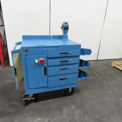 36" x 24" x 40" Tall Rolling Mobile Work Testing Station Cart W/ Storage