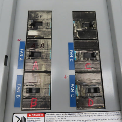 Siemens P1E18ML125CTS 125A Main Lug Panelboard Enclosure 250A Max 480Y/277V 3Ph