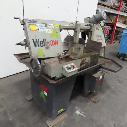 Wellsaw 1316S Swivel 13" x 16" Horizontal Band Saw 3Hp 208-230/480V 3Ph Tested