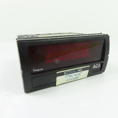 Simpson 2T876 F351460G Digital Panel Meter 5AAC Scaled 0-40/400 120VAC