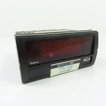 Simpson 2T876 F351460G Digital Panel Meter 5AAC Scaled 0-40/400 120VAC