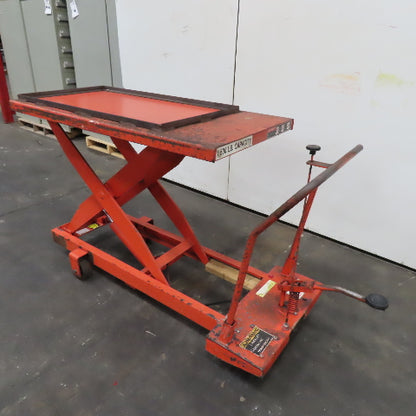 Presto XP36-15 1500Lbs Capacity Manual Hydraulic Rolling Lift Table Cart 24"x48"