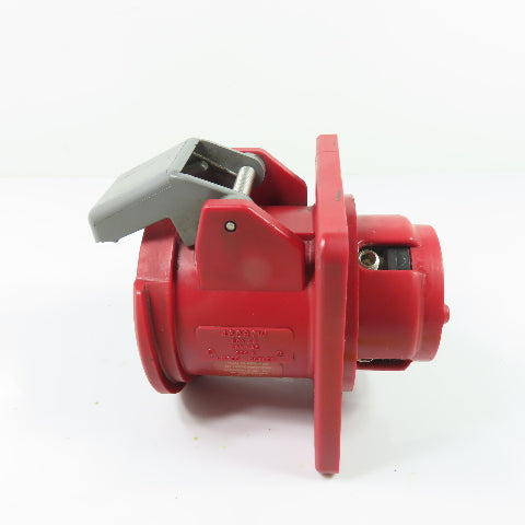 Hubbell 460R7W 60A 480VAC 3 Phase Pin & Sleeve Receptacle (Broken Cap)