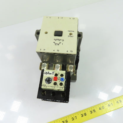 Siemens 3TB4717-0A 3-Pole Motor Starter Contactor 600V W/ 3UA58 00-2F 32-50A