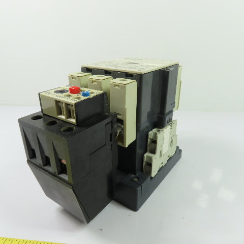 Siemens 3TF48 AC Contactor Motor Starter 600V 3Ph W/ 63-80A Relay 3UA58 00-2U
