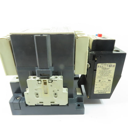 Siemens 3TF48 AC Contactor Motor Starter 600V 3Ph W/ 63-80A Relay 3UA58 00-2U