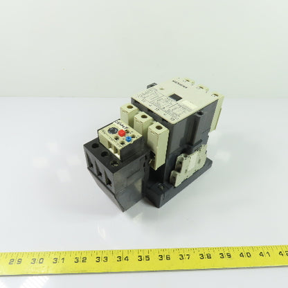 Siemens 3TF48 AC Contactor Motor Starter 600V 3Ph W/ 63-80A Relay 3UA58 00-2U